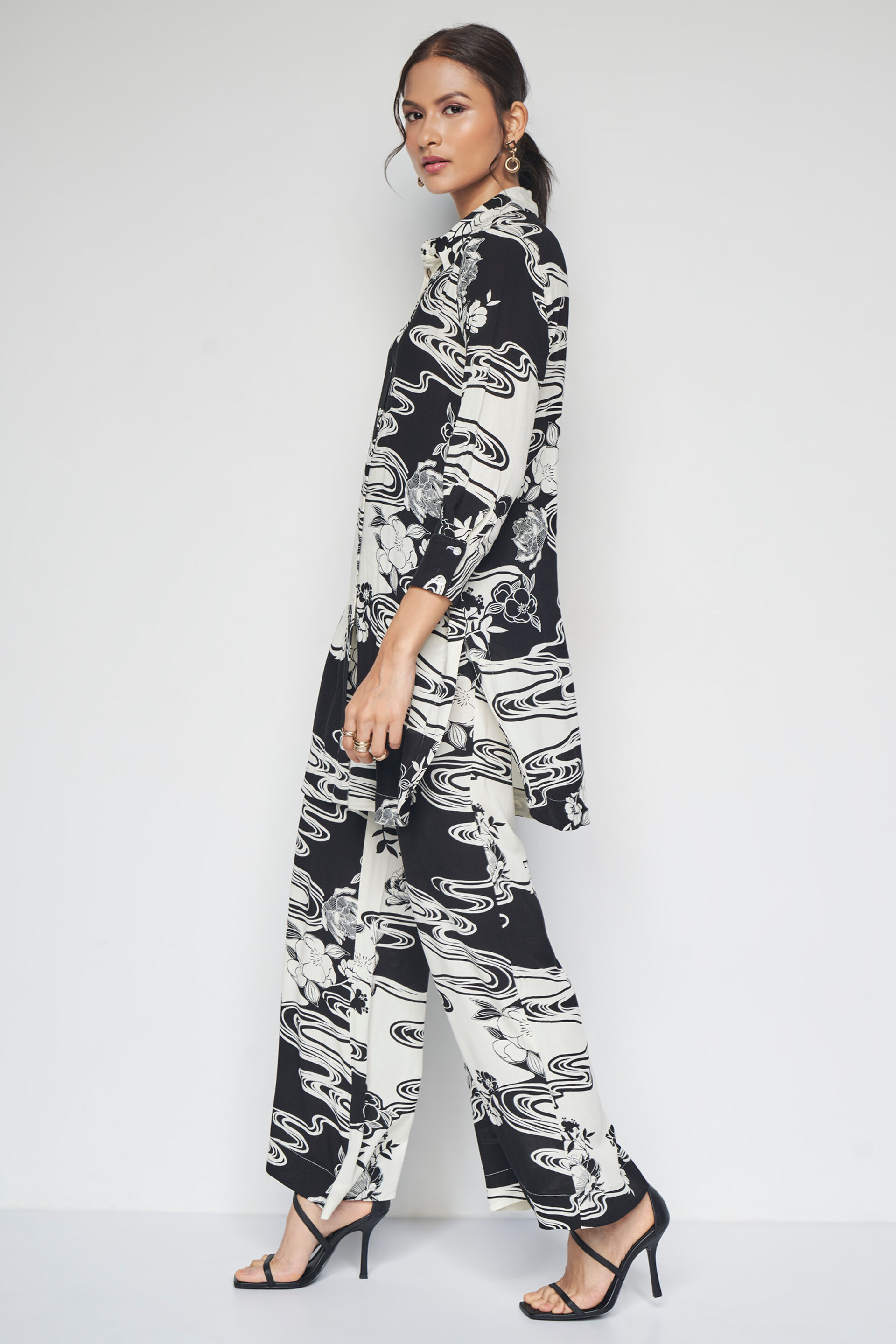 Monochrome Mood Co-ords Set, Black, image 3